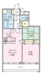 Calm Residence Prologueの物件間取画像